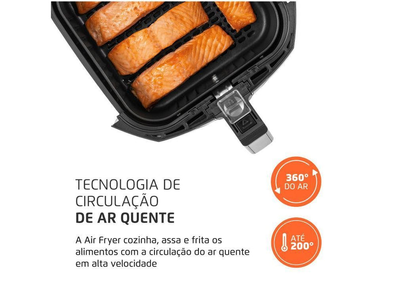 Fritadeira Elétrica sem Óleo/Air Fryer Mondial Family AFN-40-BI Preto 4L com Tim