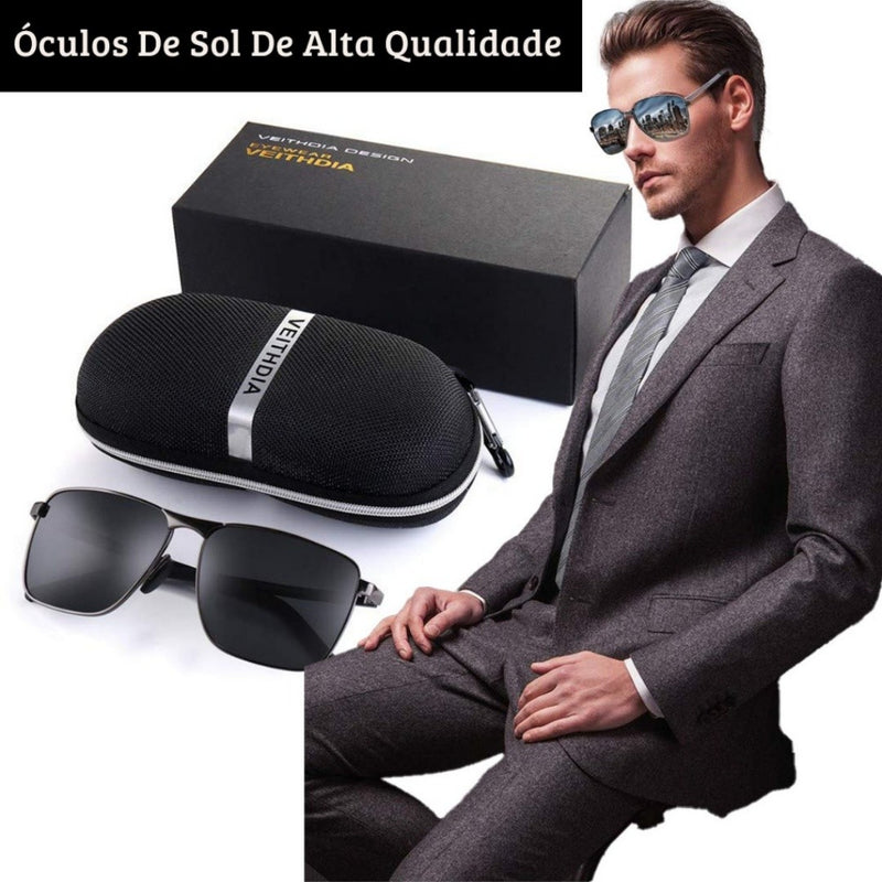 Óculos De Sol Masculino Vintage Vision UV400