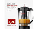 Liquidificador Mondial Turbo Power L-99 FB Preto com Filtro 3 Velocidades 550W -