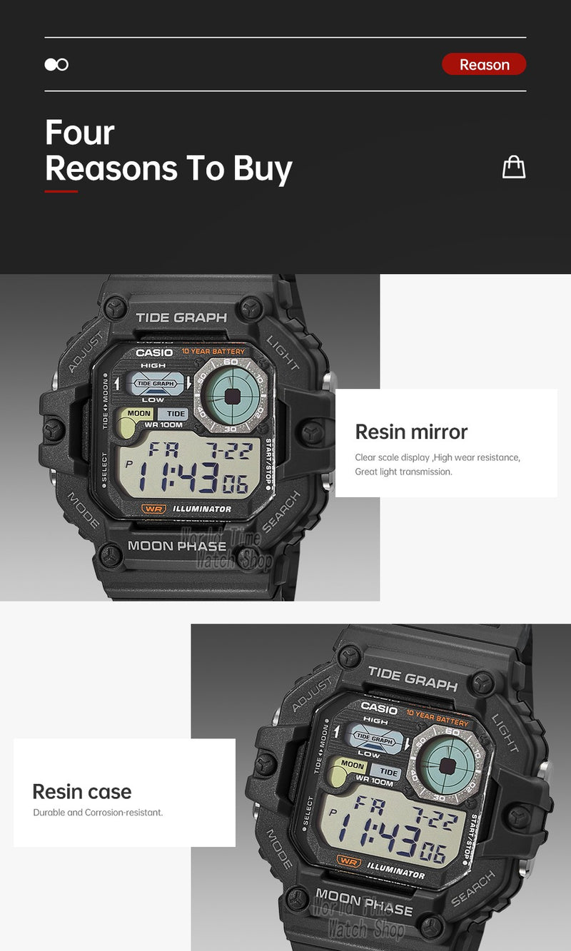 Relógio masculino Casio IronSport WS-1700H