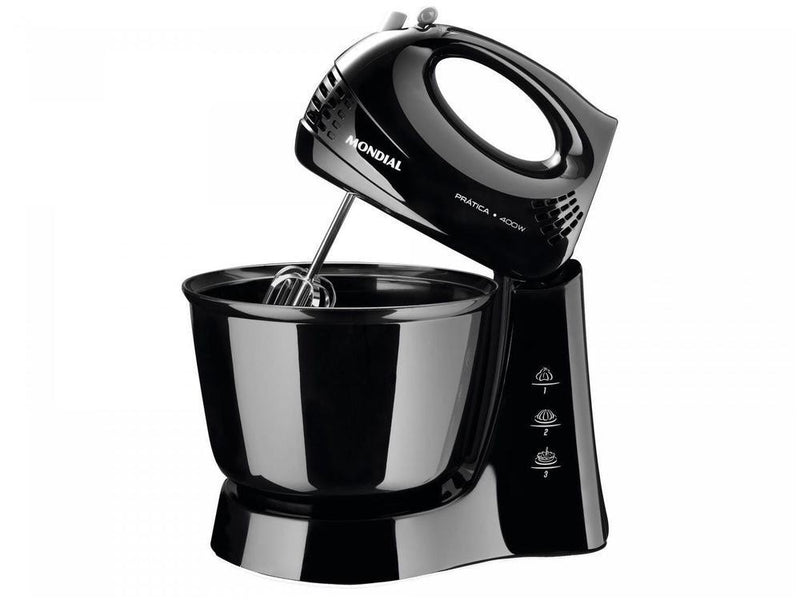 Batedeira Mondial Preta 400W Prática B-44-B - 220V